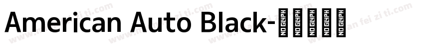 American Auto Black字体转换